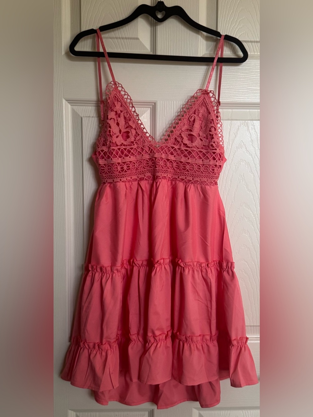 NWOT Coral Tiered Mini Dress, Summer Dresses, Size XXL